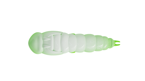 Lively Larva 40mm │ Hvid/Chartreuse